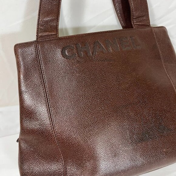 Chanel Caviar Leather Embroidered Shoulder Bag - Picture 1 of 9